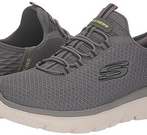 Skechers Men's Summits High Range Hands Free Slip-in Loafer, Charcoal, 9