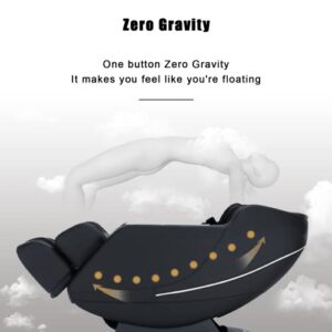 SGorri Massage Chair Full Body with Zero Gravity, SL Track Massage Chair, Airbags, Heating, and Foot Massage,Black