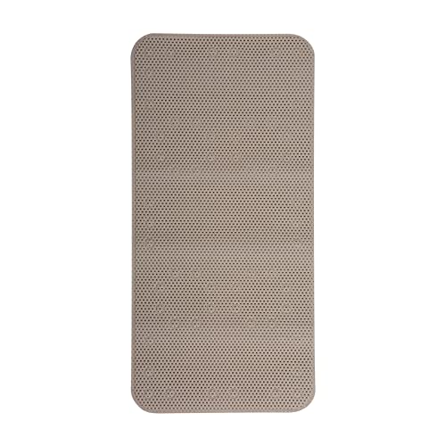 Clorox by Duck Brand Cushioned Foam Bathtub Mat, Non Slip Bath Mat with Suction Cups For Comfort and Safety, 17" x 36", Taupe