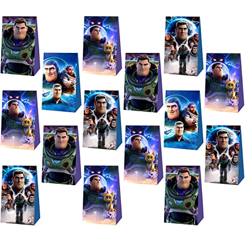 HongShengFu 12 Pcs Toy Story Party Supplies Paper Gift Bags Party Favors Buzz Lightyear Theme Birthday Party Decorations Candy Bags for Adults Boys Girls.