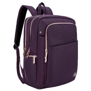 swissdigital design katy rose laptop backpack for women，college bookbags with usb charging port，large capacity computer backpacks for work business purple(sd1006f-46)
