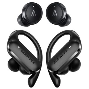 audiovance 2 sets wireless earbuds bluetooth headphones ideal gifts, infinit 301 & speed 301, 2 sets wireless ear buds for iphone & android (spif 301)