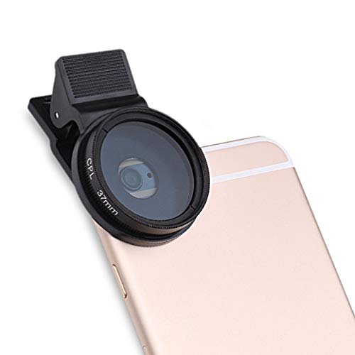 37mm Cell Phone Lens CPL Filter Kit, Portable Polarizer Clip- On Cellphone CPL Filter, Lens Clip Compatible with Phone 13 12 11 8 7 X XS and Other Smartphones