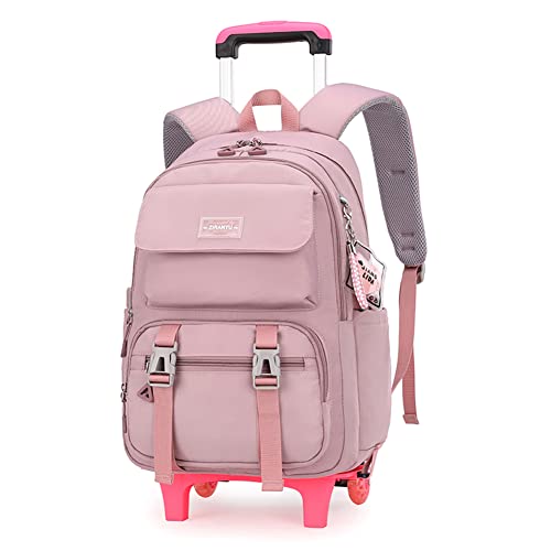 ZHANAO Rolling Backpack Luggage BookBag with Wheels Trolley Bag Wheeled Travel Backpack for Girls & Boys Trolley Bag