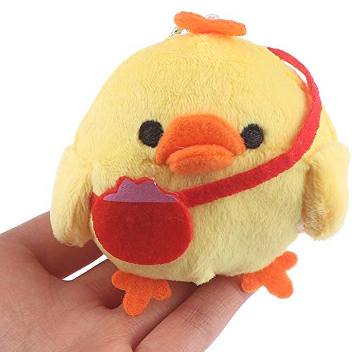 Mini Chick Plush Toy Stuffed Animal Toy Cute Little Chicken Pendant Doll for DIY Keychain Kids Birthday Gift Party Favor Bag Accessories (AMX2X06ATLUS)