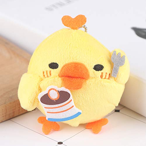 Mini Chick Plush Toy Stuffed Animal Toy Cute Little Chicken Pendant Doll for DIY Keychain Kids Birthday Gift Party Favor Bag Accessories (AMX2X06ATLUS)