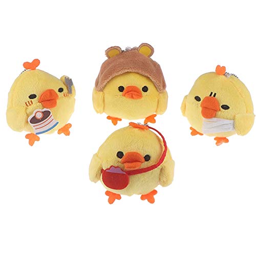 Mini Chick Plush Toy Stuffed Animal Toy Cute Little Chicken Pendant Doll for DIY Keychain Kids Birthday Gift Party Favor Bag Accessories (AMX2X06ATLUS)