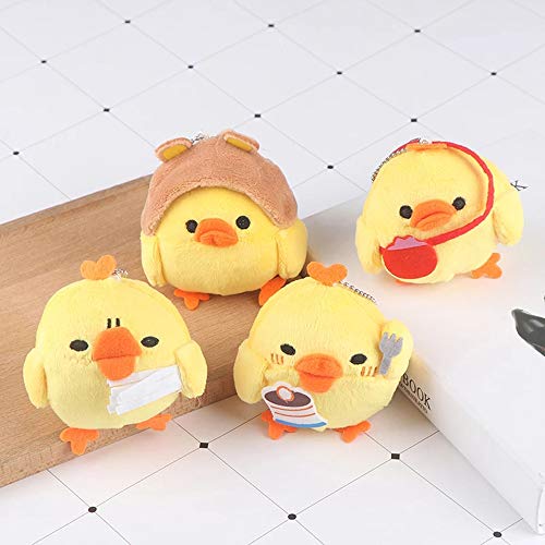 Mini Chick Plush Toy Stuffed Animal Toy Cute Little Chicken Pendant Doll for DIY Keychain Kids Birthday Gift Party Favor Bag Accessories (AMX2X06ATLUS)