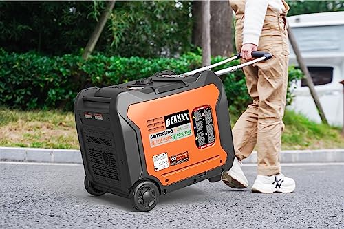 GENMAX Portable Inverter Generator, 7250W Super Quiet Dual Fuel Portable Engine with Parallel Capability, Remote/Electric Start, Ideal for Home backup power.EPA &CARB Compliant (GM7250iEDC)