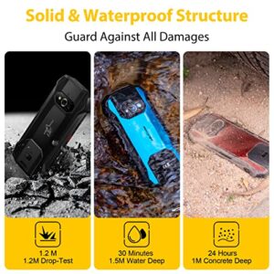 Ulefone Android 12 Armor 15 Rugged Phone Unlocked, IP68/IP69K, Built-in TWS Earbuds, 11GB+128GB, 4-Day Battery, 16MP+12MP+13MP Camera, Dual Loud Speakers Dual 4G, Helio G35 Octa-core, OTG, GPS, Black