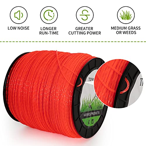 Jowlawn String Trimmer Line .095-Inch-by-1765-Foot 5lb Spool - Heavy-Duty Spiral in Cord Weed Eater Twisted String for Ego Stihl Ryobi Echo Grass Trimmers, Cordless Weed Wacker String