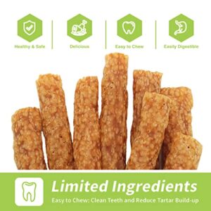 ChewRuffic Chicken Dog Chew Sticks, Puffed Human Grade Dog Treat Sticks, Rawhide Alternative, Easy to Digest 10pcs/Pack