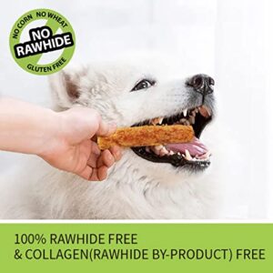 ChewRuffic Chicken Dog Chew Sticks, Puffed Human Grade Dog Treat Sticks, Rawhide Alternative, Easy to Digest 10pcs/Pack