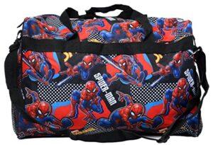 marvel duffel travel bag all over print (spider-man)