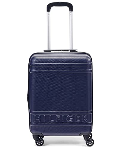 Tommy Hilfiger Lexington Upight Hard Suitcase, Navy, 21"