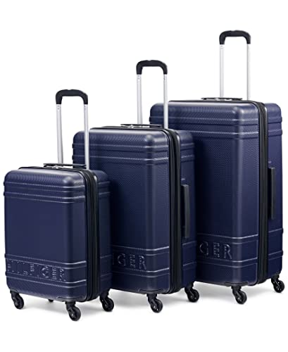 Tommy Hilfiger Lexington Upight Hard Suitcase, Navy, 21"