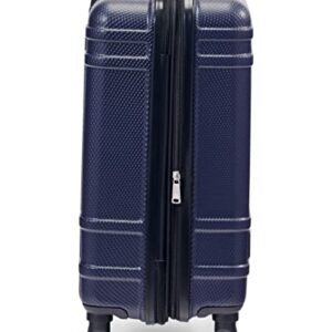 Tommy Hilfiger Lexington Upight Hard Suitcase, Navy, 21"