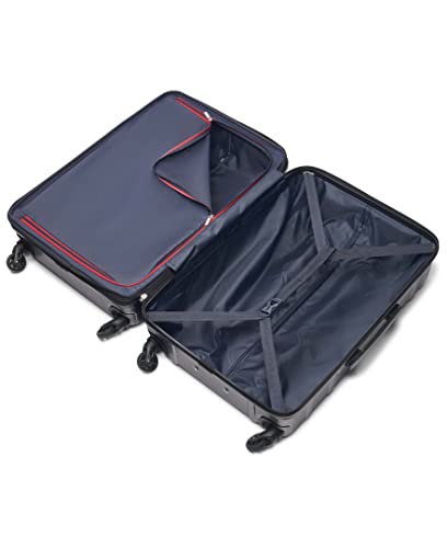 Tommy Hilfiger Lexington Upight Hard Suitcase, Navy, 21"