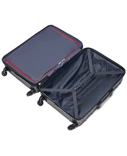 Tommy Hilfiger Lexington Upight Hard Suitcase, Navy, 21"