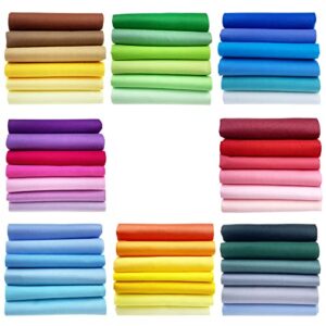 upsytio 50 pieces 9.8"x 9.8" cotton 100% fabric bundles squares sewing supplies for quilting patchwork, diy craft, scrapbooking cloth