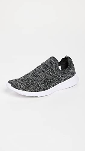 APL: Athletic Propulsion Labs Women's Techloom Wave Sneakers, Metallic Black/White/Melan, 9 Medium US