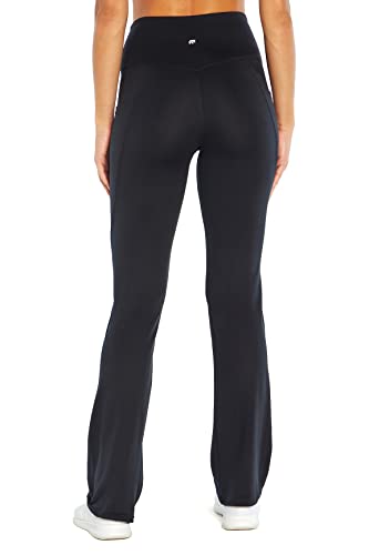 Marika Women's Standard Zen High Rise Pocket Bootcut Pant, Black, Large