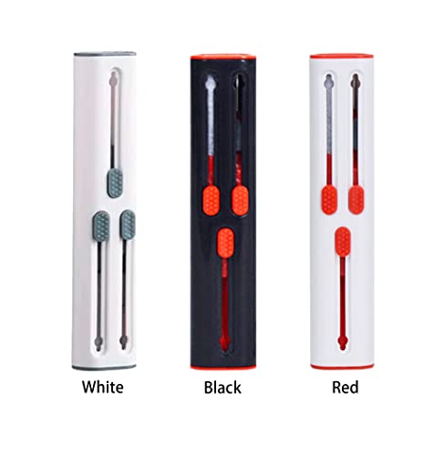 Cleaner Kit Compatible with Airpod Pro 1st 2nd 3rd Generation, Airpods Cleaning Kit and Keyboard Brush Gen 3 2 1, Pen Ear Bud Cleaning Tool for Samsung Galaxy Earbuds, Beats, Laptop, Phone, (Red)