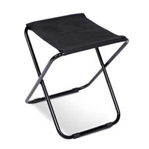 yssoa folding camping stool, portable collapsible camp stool, folding foot rest for lightweight compact chair, foldable footstool ottoman for outdoor hiking backpacking fishing picnic barbecue bbq