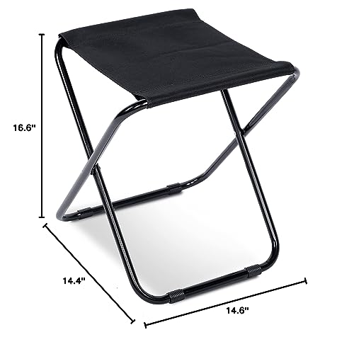 YSSOA Folding Camping Stool, Portable Collapsible Camp Stool, Folding Foot Rest for Lightweight Compact Chair, Foldable Footstool Ottoman for Outdoor Hiking Backpacking Fishing Picnic Barbecue BBQ