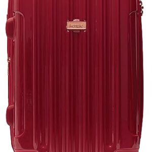 kensie Women's Alma Hardside Spinner Luggage, Expandable, Japanese Carmine Red, Carry-On 20-Inch