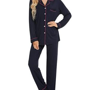 Leikar Pajama Set For Women Soft Long Sleeve Long Sleeve Sleepwear Pjs Lounge Sets