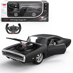 leffihob 1:16 licensed 13 inch dodge charger rc car with engine sound and light, 2.4ghz remote control car model car for boys and girls, collectible holiday birthday gift for kids and adults