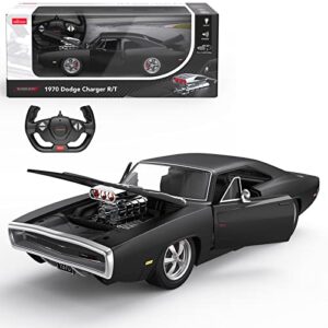 LEFFIHOB 1:16 Licensed 13 Inch Dodge Charger RC Car with Engine Sound and Light, 2.4GHz Remote Control Car Model Car for Boys and Girls, Collectible Holiday Birthday Gift for Kids and Adults