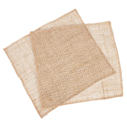 jojofuny Rustic Wedding Decor Rustic Wedding Decor 2pcs Burlap Placemats Beige Table mats Farmhouse Rustic Linen Table Mat Dinner placemats Jute Rustic Tablemats Cotton Placemats Cotton Placemats