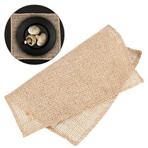 jojofuny Rustic Wedding Decor Rustic Wedding Decor 2pcs Burlap Placemats Beige Table mats Farmhouse Rustic Linen Table Mat Dinner placemats Jute Rustic Tablemats Cotton Placemats Cotton Placemats