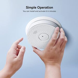Siterlink Smoke Detector Carbon Monoxide Detector Combo with Voice Alert, Dual Sensor Fire and CO Alarm with LED Light and Test Button, Auto Check, Battery Operated, UL 217 & UL 2034 Standards, 5 Pack