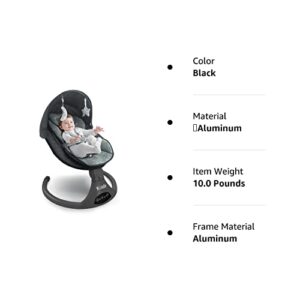 Baby Swing for Infants,5-Speed Baby Swing with 12 Preset Lullabies, Remote Control Baby Swings for Infants with Touch Screen Infant Swing for 5-20 lb,0-9 Months Suitable for Indoor and Outdoor.