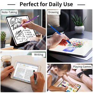 Stylus Pens for Touch Screens, Capacitive Stylish Pencils Compatible with Apple iPad/iPhone/Samsung Galaxy/Tablets/Kindle Fire/Android All Universal Touch Screen Devices (Black/Purple/Blue)