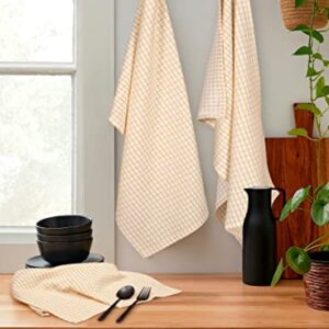 KEMA 100% Cotton Dish Cloths - Soft, Super Absorbent and Lint Free Dish Towels for Kitchen 18”x 28” Inch, Perfect for Drying and Washing Dishes, Kitchen Towel Set of 6 with Hanging Loop