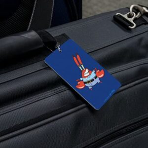 Spongebob Mr. Krabs Pose Luggage Card Suitcase Carry-On ID Tag