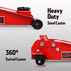 Jack Boss Floor Jack 3 Ton Capacity Fast Lift Service Jack Steel Heavy Duty Hydraulic Car Jack