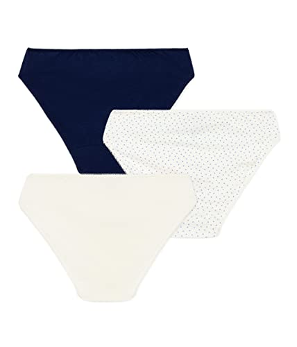 Petit Bateau GIRLS' SPOTTED COTTON AND ELASTANE BRIEFS - PACK OF 3 SIZES 14-18 YEARS (as1, age, 18_years)