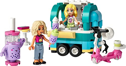 LEGO Friends Mobile Bubble Tea Shop 41733, Fun Vehicle Pretend Play Set with Toy Scooter for Girls and Boys Ages 6 Plus, with Nova & Matilde Mini-Dolls