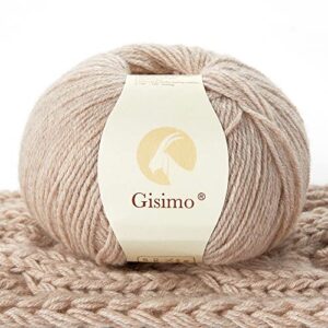 gisimo 100% inner mongolian cashmere yarn luxurious hand knitting yarn home necessity for diy crafts