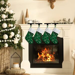 Zhengmy Christmas Stocking Holders Mantel Stocking Hangers Metal Hanging Hooks Stocking Holders Bases for Fireplace Free Standing Christmas Xmas Party Decoration (Black, 6 Pieces)