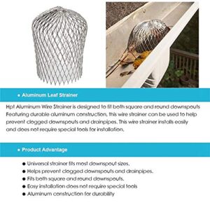 Roof Gutter Guard Filters Expand Aluminum Filter Strainer Stops Blockage Leaf Drains Debris Drain Net Cover(1pc)