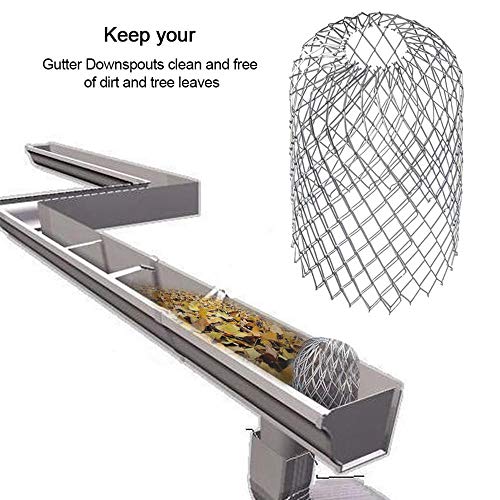 Roof Gutter Guard Filters Expand Aluminum Filter Strainer Stops Blockage Leaf Drains Debris Drain Net Cover(1pc)