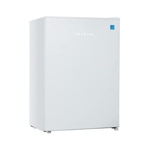 frestec 4.5 cu' small refrigerator, compact refrigerator, mini fridge, mini fridge with freezer, door swing, white (fr 450 wh)