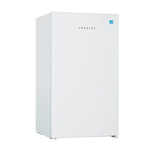 frestec 3.1 cu' mini refrigerator, compact refrigerator, small refrigerator with freezer, white (fr 310 wh)