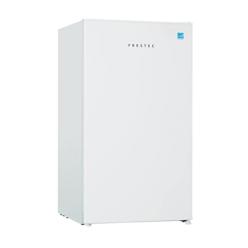 Frestec 3.1 CU' Mini Refrigerator, Compact Refrigerator, Small Refrigerator with Freezer, White (FR 310 WH)